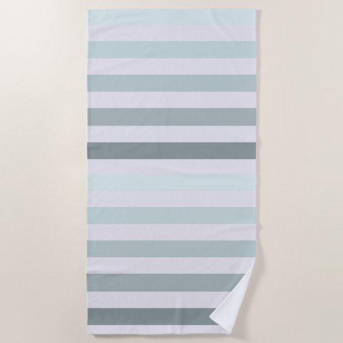 Mint Stripes Ombre Beach Towel