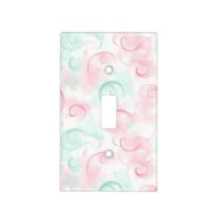 Mint Swirl Light Switch Cover
