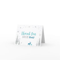 Mint, Teal & Silver Winter Wonderland Thank You