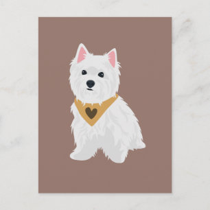 Mint The Cute West Highland Terrier Dog Postcard