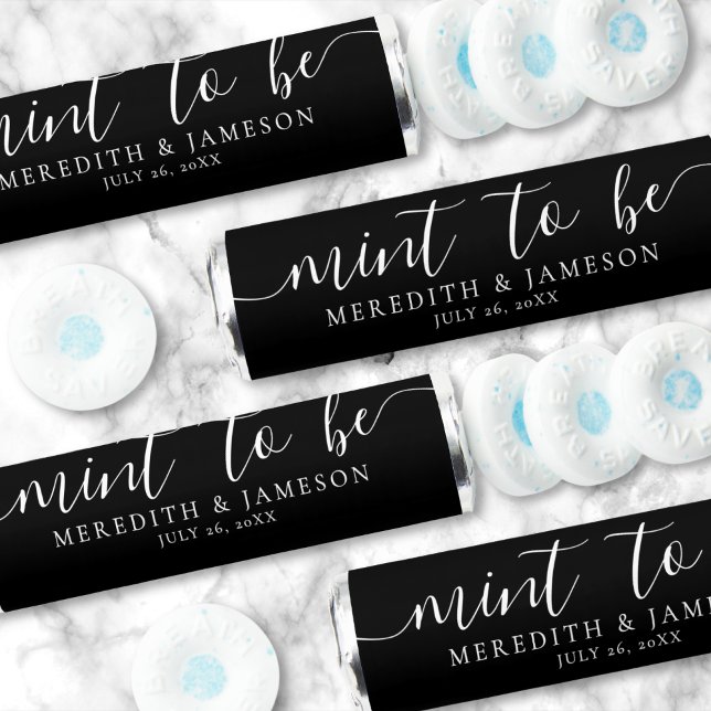 Mint To Be Black Wedding Breath Savers® (Mint To Be Black Wedding Breath Savers®)