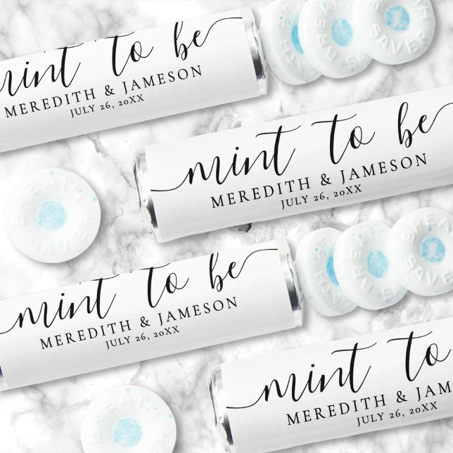 Mint To Be Black White Wedding Breath Savers® (Mint To Be Black White Wedding Breath Savers®)