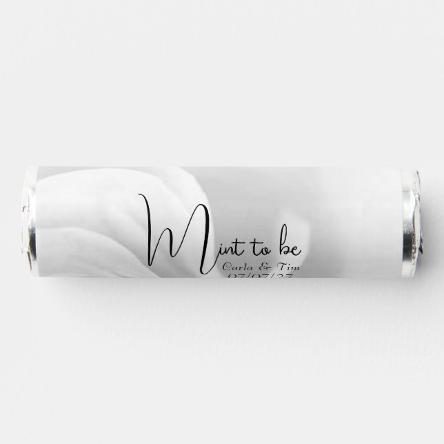 Mint To Be Breath Saver Wedding Favor (Front)