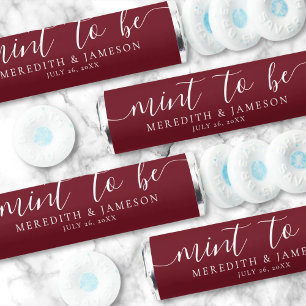 Mint To Be Burgundy Red Wedding Breath Savers®