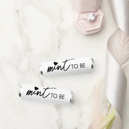 Mint to Be Minimalist Script Wedding Favors