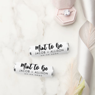 Mint to be modern elegant wedding favor