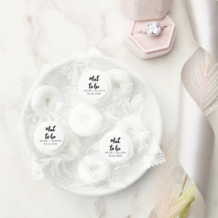 Mint to be modern elegant wedding favor