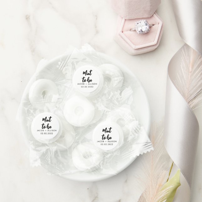 Mint to be modern elegant wedding favor (Wedding)