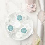 Mint to Be | Personalized Wedding Life Saver® Mints<br><div class="desc">Minty fresh wedding favors feature "mint to be" in white script lettering accented with hearts,  on a dusty aqua teal background. Personalize with your names and wedding date. Sweet play on words makes a unique and memorable wedding favor!</div>