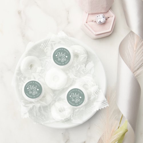 Mint to Be  Personalized Wedding Life Saver Mints