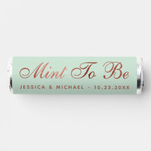 Mint To Be Rose Gold Green Elegant Script Wedding