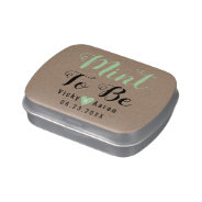 Mint To Be Script Calligraphy Rustic Wedding Candy Tin at Zazzle