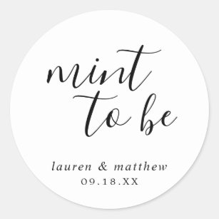 Mint Wedding Stickers & Labels - 500 Results | Zazzle