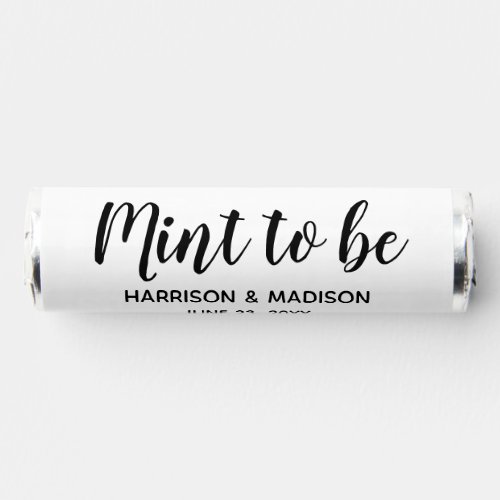 Mint to be stylish script funny wedding mints