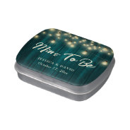 Mint To Be Teal Rustic Wedding Favor Mints Candy Tin at Zazzle