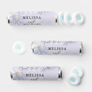 "Mint to be Together" Lavender Watercolor Daisy Breath Savers® Mints