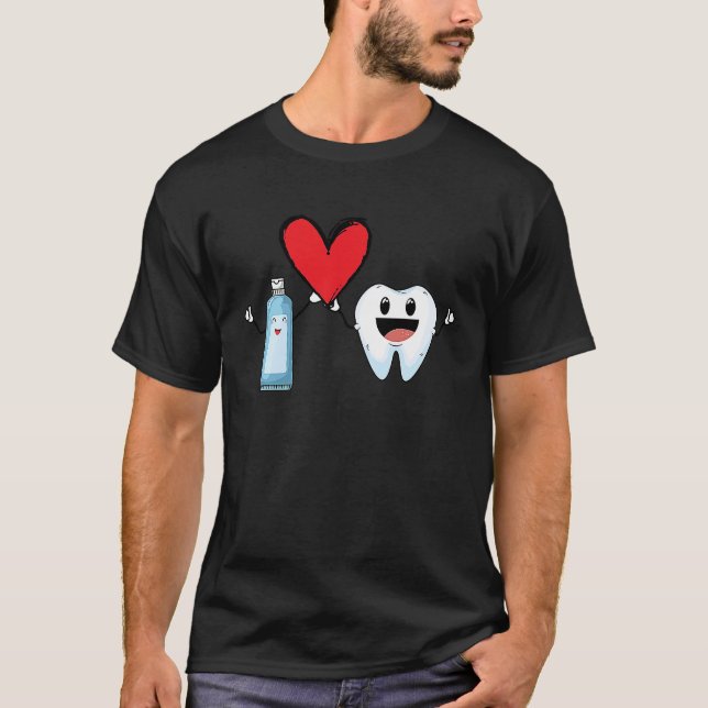 Mint To Be Toothpaste & Tooth Dentist  Valentine's T-Shirt (Front)
