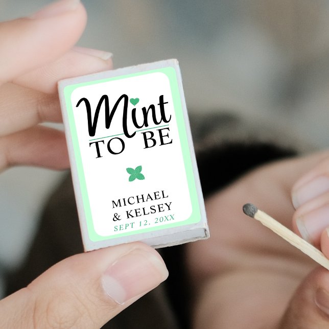 Mint to Be Wedding Bridal Shower Matchboxes (Mint to Be Wedding Bridal Shower Matchboxes
)