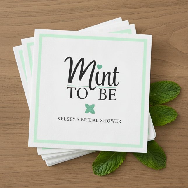 Mint to Be Wedding Bridal Shower Napkins (Mint to Be Wedding Bridal Shower Napkins
)