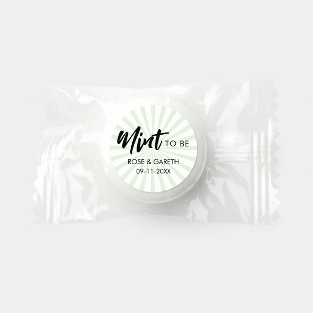  Mint To Be Wedding favor (Front)