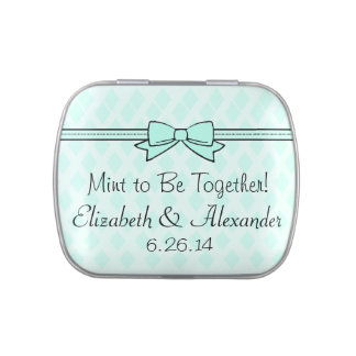 Mint To Be Wedding Favor After Dinner Mints Jelly Belly Tins