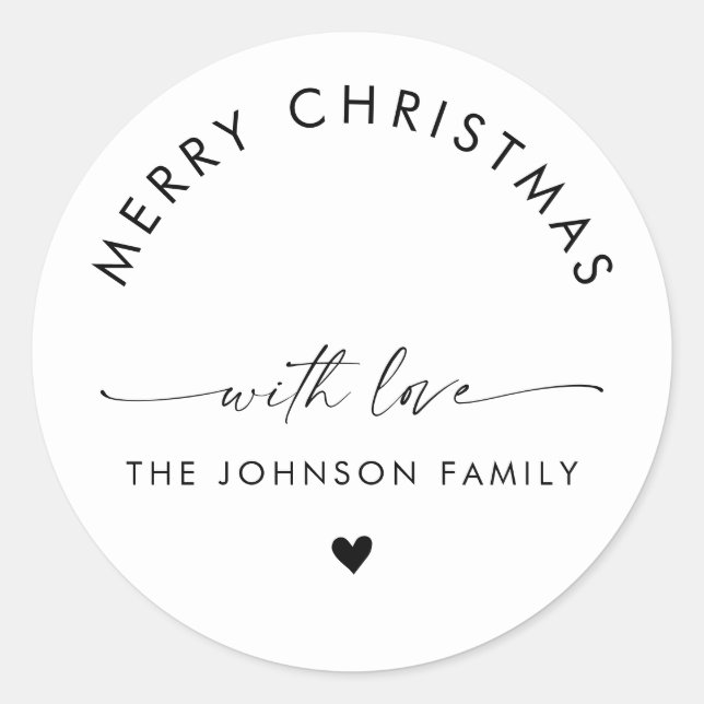 Mint to Be Wedding Favor Sticker | Modern Wedding (Front)