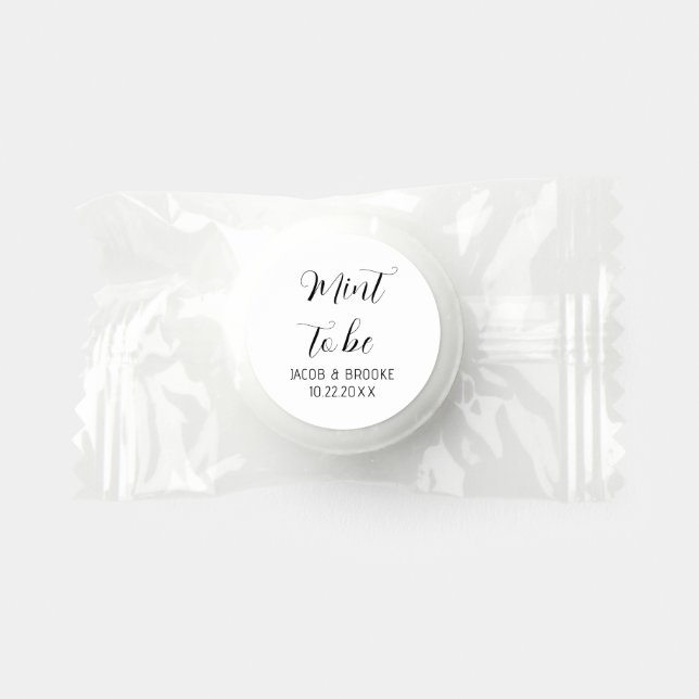 Mint to Be Wedding Personalized Wedding Life Saver® Mints (Front)