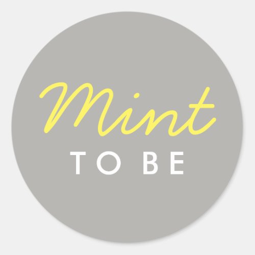 Mint to Be Welcome Bag or Favor Sticker