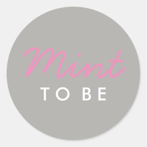 Mint to Be Welcome Bag or Favor Sticker