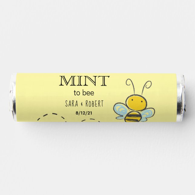 Mint to Bee Wedding Favor (Front)