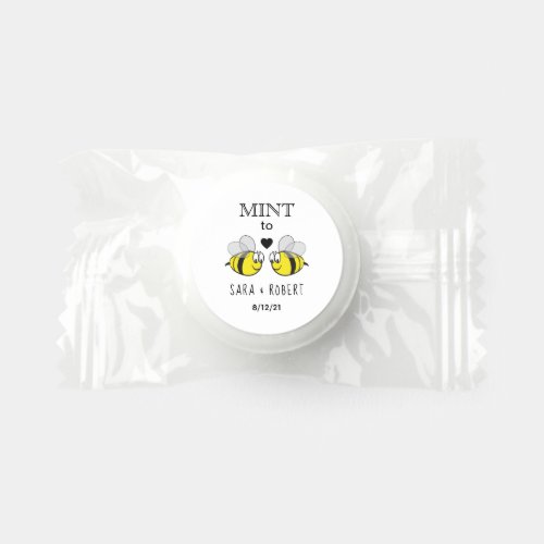 Mint to Bee Wedding Favor Candy Mints