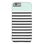 Mint Top Stripes Barely There Iphone 6 Case at Zazzle