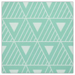 Mint Triangles Modern Pattern Custom Background Fabric