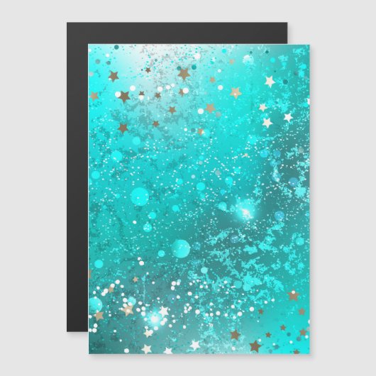Mint Turquoise Foil Background (Front/Back)