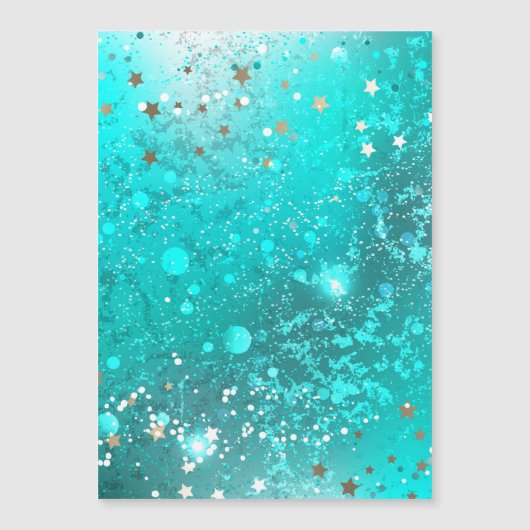 Mint Turquoise Foil Background (Front)