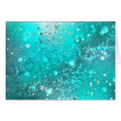 Mint Turquoise Foil Background (Front Horizontal)
