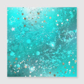 Mint Turquoise Foil Background (Front)