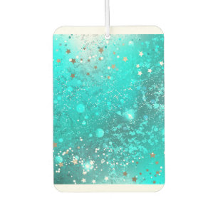 Mint Turquoise Foil Background Air Freshener