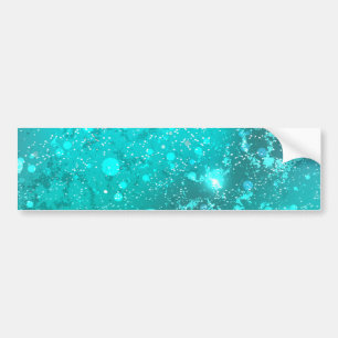 Mint Turquoise Foil Background Bumper Sticker
