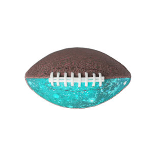 Mint Turquoise Foil Background Football