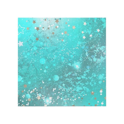 Mint Turquoise Foil Background Gallery Wrap