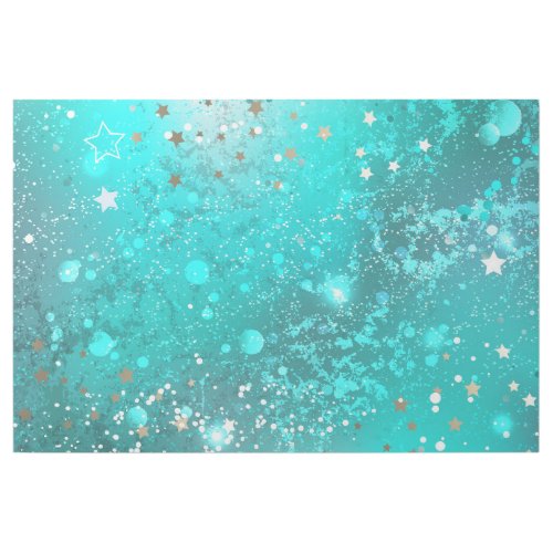 Mint Turquoise Foil Background Gallery Wrap