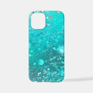 Mint Turquoise Foil Background iPhone 12 Mini Case