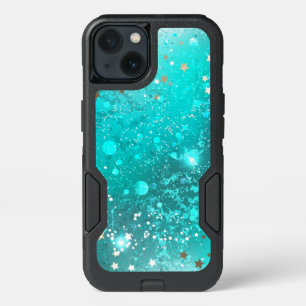 Mint Turquoise Foil Background iPhone 13 Case