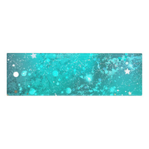 Mint Turquoise Foil Background Ruler