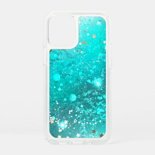 Mint Turquoise Foil Background Speck iPhone 12 Mini Case