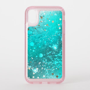 Mint Turquoise Foil Background Speck iPhone XR Case