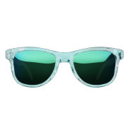 Mint Turquoise Foil Background Sunglasses at Zazzle