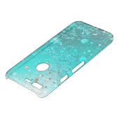 Mint Turquoise Foil Background Uncommon Google Pixel Case (Top)