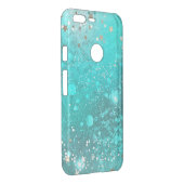 Mint Turquoise Foil Background Uncommon Google Pixel XL Case (Back/Right)